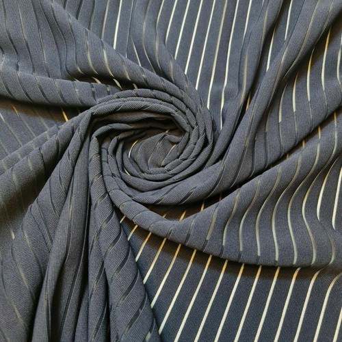 Navy viscose way stretch - viscose,