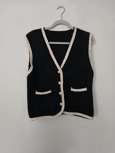 Black waistcoat size vgc - black,