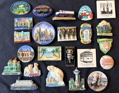 Souvenir fridge magnet usa - -,