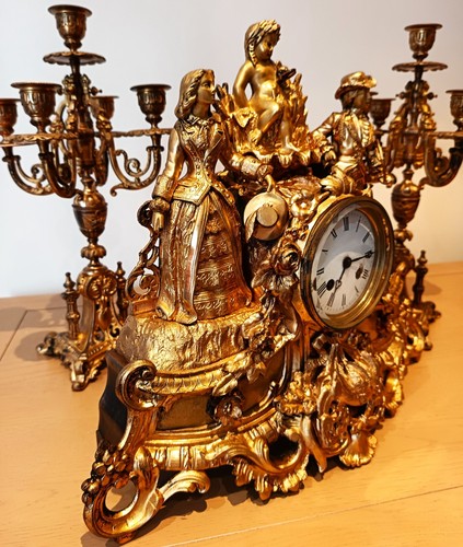 Antique french ormolu - ormolu, mantel
