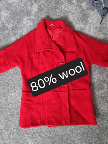 Red vintage wool blend - vintage,