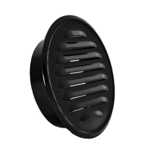 Metal black round - round, air