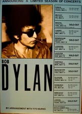 Bob Dylan concert promo poster