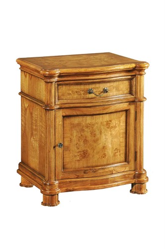 Walnut bedside table - bedside, |