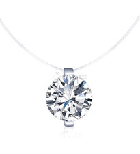 Tiny choker transparent dimond - transparent,