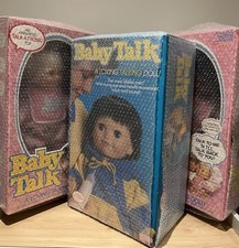 Lewis Galoob 1985 Baby Talk Dolls New Never Removed From The Box See Pics.