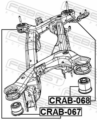 Fits febest crab 067 - crab-067, subframe