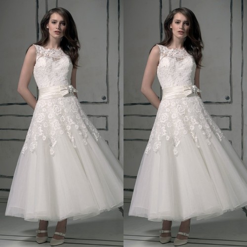 Tea length wedding - wedding, dresses