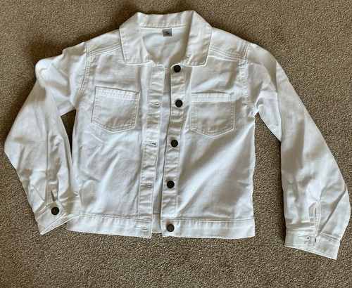 Girls white denim jacket - girls,