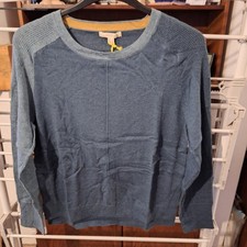 BNWT White Stuff Ladies Blue Urban Crew Blue Jumper Size 12