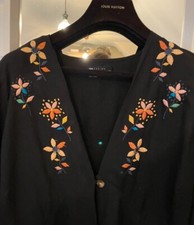 Asos Designer Sz 18 Black Embroidered Maxi Dress Beautiful Sophisticated.