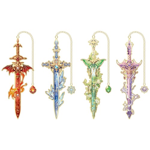 4pcs fantasy sword - sword, metal