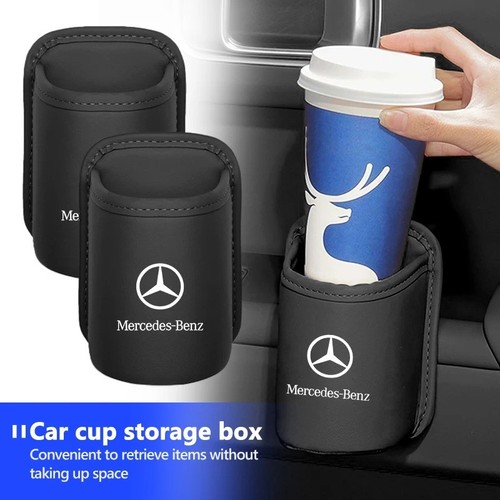 2pc leather car cup - 2pc, holder
