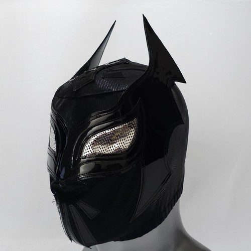 Black wrestling mask luchador - black,