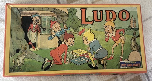 Vintage style ludo board game - vintage,
