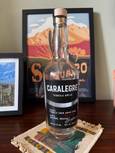 Caralegre anejo tequila empty - caralegre,