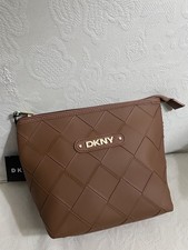 New DKNY Brown Tan Pouch Bag