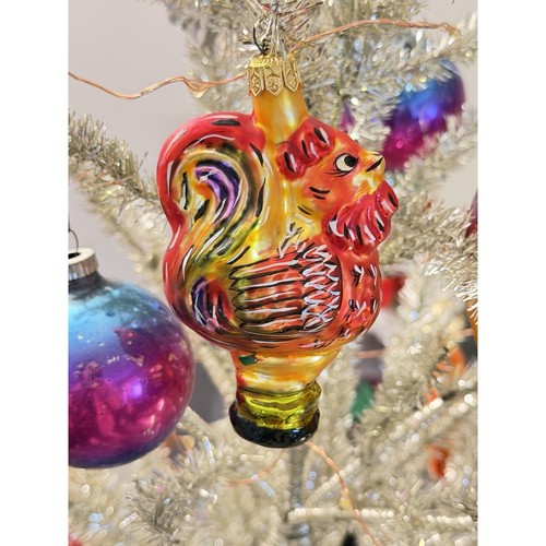 Colorful bright rooster blown - colorful,