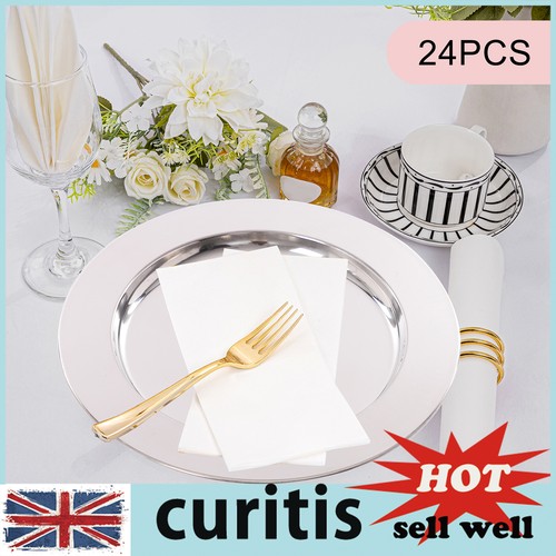24pcs dinner plates 13in - 24pcs,