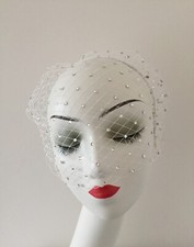 Black Fascinator Birdcage Veil