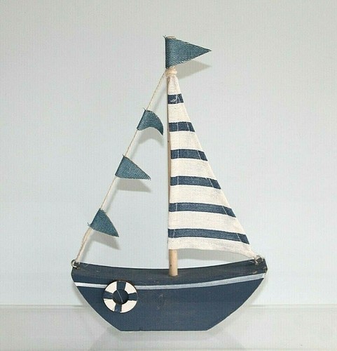 Wooden blue white - wooden, &
