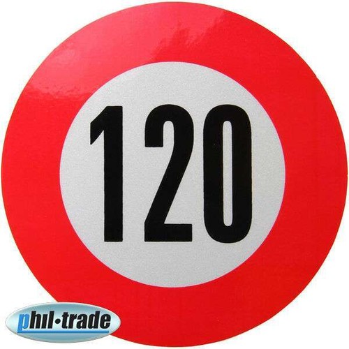 120 speed sticker decal - speed,