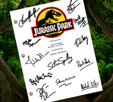Jurassic Park Script Signed-