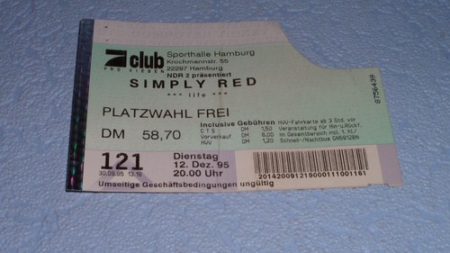 Simply red konzertkarte - simply,