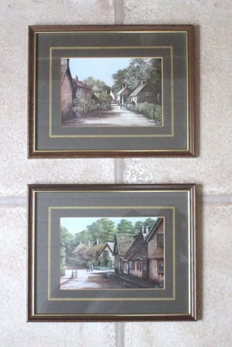 Framed pair 1974 kevin platt - framed,