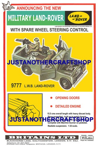 Britains models land rover - britains,