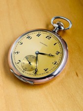 2T760 Longines silver pocket