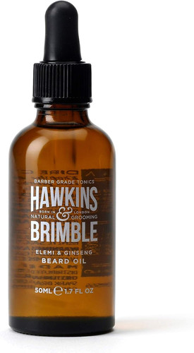 Hawkins brimble beard oil - &,
