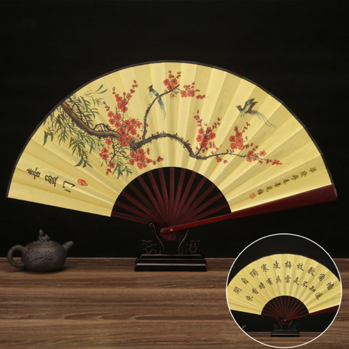 Wooden handle hand - handle, fan