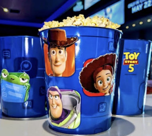 Toy story popcorn tin - story,