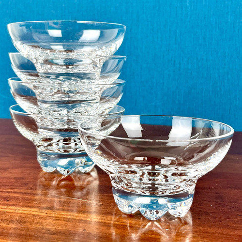 Set crystal ice cream bowls - set,