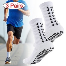 3 Pairs White Sports Grip