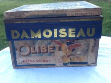 Vintage French Biscuit Tin with Glass Display Top Patisserie Very french Country