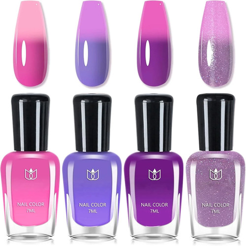 4pcs colour changing varnish - colour,