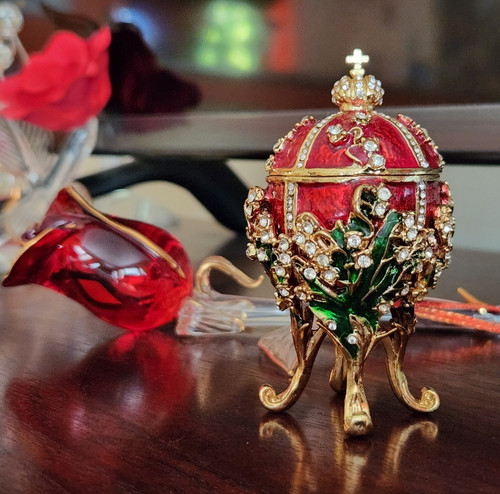 Faberge egg replica trinket - egg,