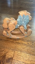 Vintage Wooden Rocking Horse