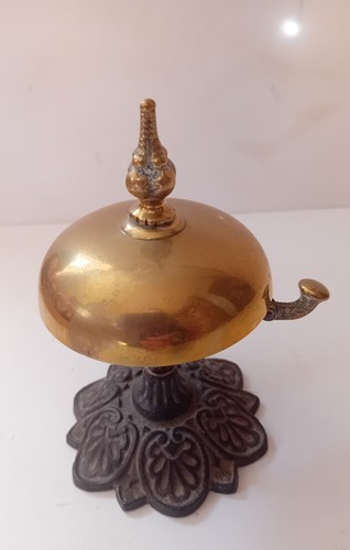 Antique brass counter - brass, counter/desk