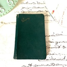 1949 Pocket Diary / Birthday Book ~ 1940s Vintage Old Keepsake Calendar Book 40s