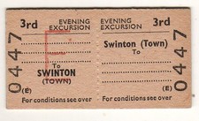 Railway ticket BR(E) Swinton