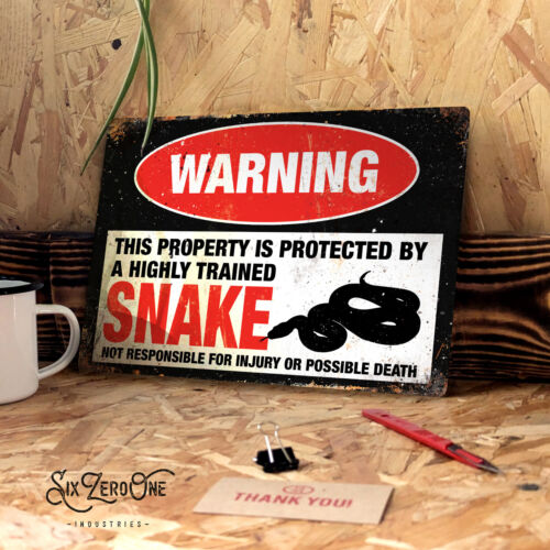 Warning pet metal sign - metal,