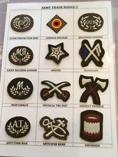ARMY TRADE/SKILLS AND QUALIFICATION BADGES