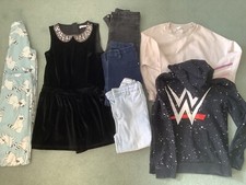 Girls M&S, H&M, Next, Zara top jeans, playsuit, pjs bundle 9 - 10 - 11 years