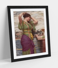 JOHN WILLIAM GODWARD, A FAIR REFLECTION -FRAMED WALL ART POSTER PRINT 4 SIZES