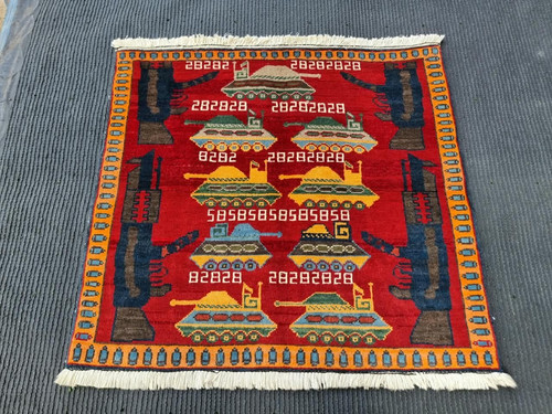 Afghan handmade vintage war - vintage,