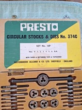 Presto Circular Stocks Dies Set No.374 C 16P B.A. (British Association)