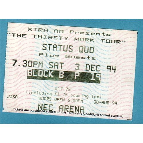 Status quo birmingham nec - quo,